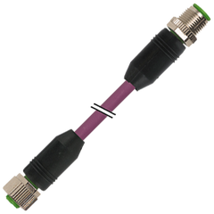 Murr M12, male 0° / female 0°, A-code, 5-pole, 0.5m - Rubicon Partner Portal
