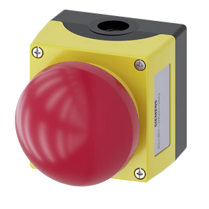 Siemens Enclosure, emergency stop palm pushbutton, red