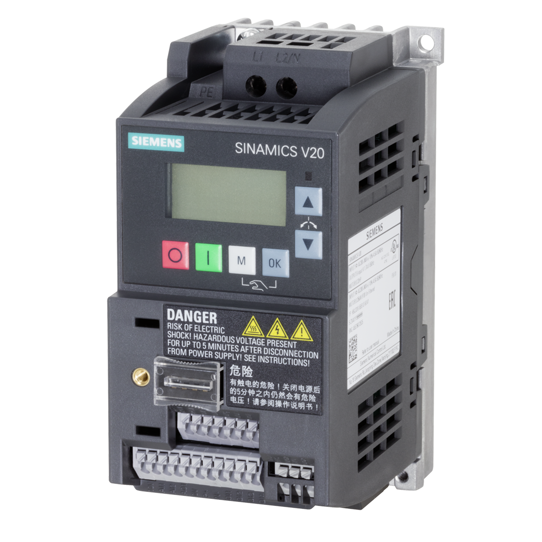 Siemens Sinamics V20 Inverter drive, 1-phase, 230V, 0.25kW - Rubicon Partner Portal