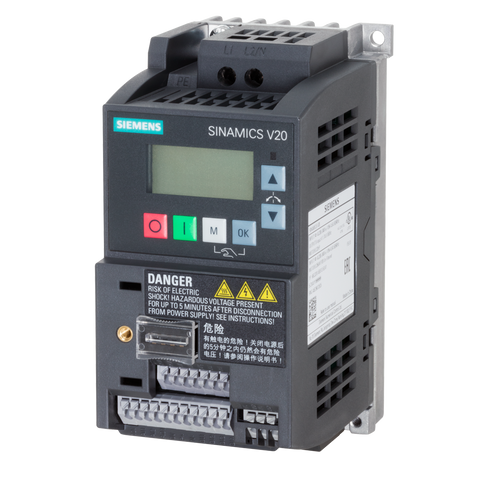 Siemens Sinamics V20 Inverter drive, 1-phase, 230V, 0.25kW - Rubicon Partner Portal