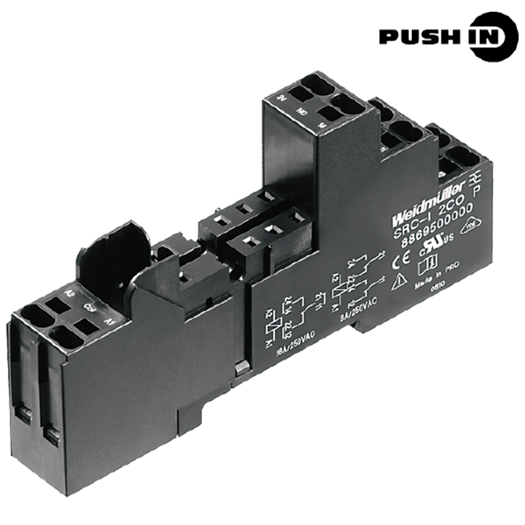 Weidmuller SRC-I 2CO P, Relay bases, 2 contacts, 12 A - Rubicon Partner Portal