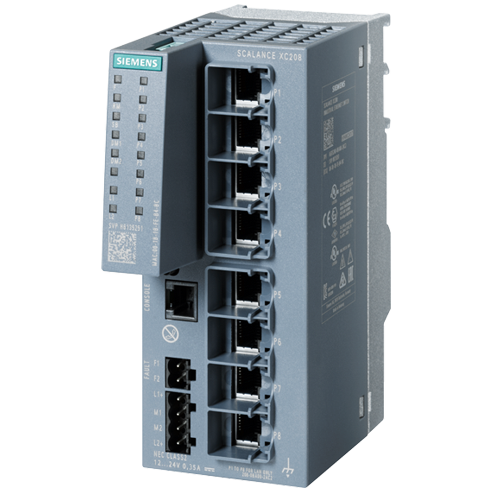 Siemens XC208 Managed layer 2 IE switch, 8x RJ45 ports - Rubicon Partner Portal