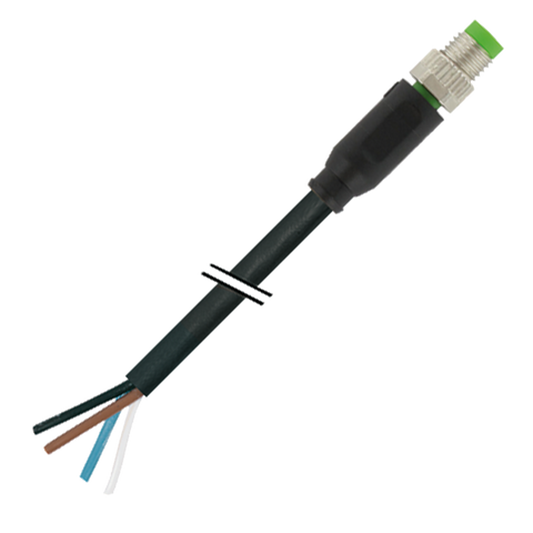 Murr M12 male 0°, A-code with cable, 4-pole, black, 10m - Rubicon Partner Portal