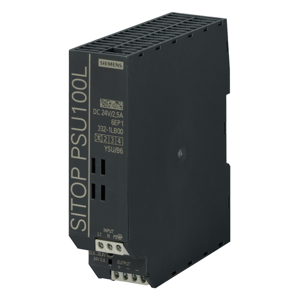 Siemens Sitop PSU100L Stabilized power supply, 24VDC, 2.5A - Rubicon Partner Portal