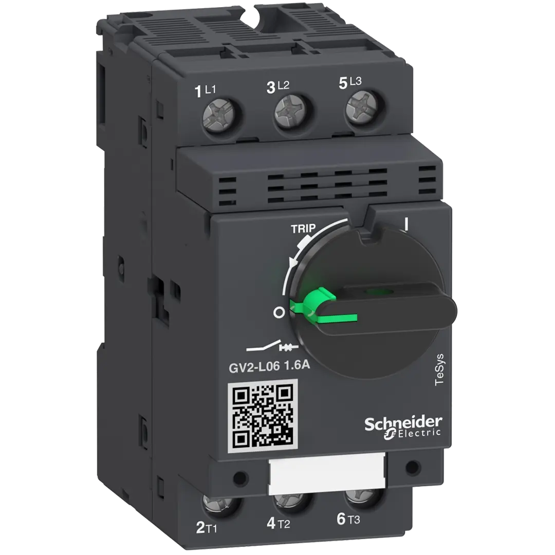 Schneider TeSys GV2, Motor CB, Magnetic, Rotary handle, 1,6A - Rubicon Partner Portal
