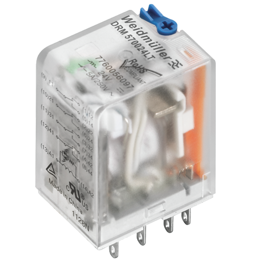 Weidmuller DRM570012LT, Relay, 4 contacts, 12VDC - Rubicon Partner Portal