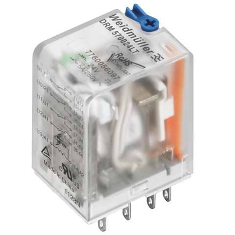 Weidmuller DRM570012LT, Relay, 4 contacts, 12VDC - Rubicon Partner Portal