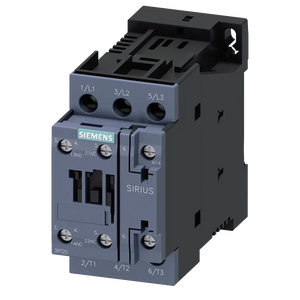 Siemens Power contactor, 3-pole, 24VDC, size S0, 18.5kW