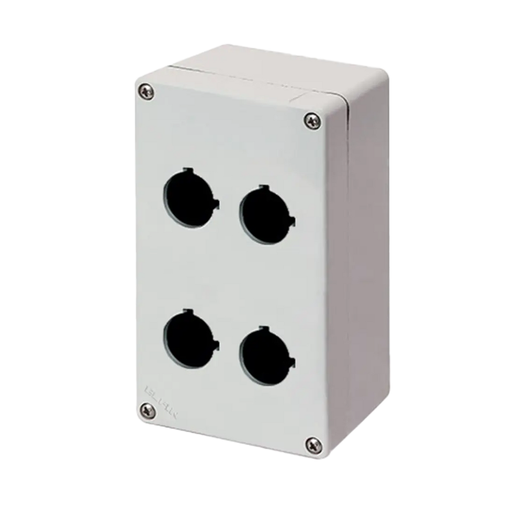 Elfin  Push-button enclosure, 4 hole Ø 22, 92x152x70mm - Rubicon Partner Portal