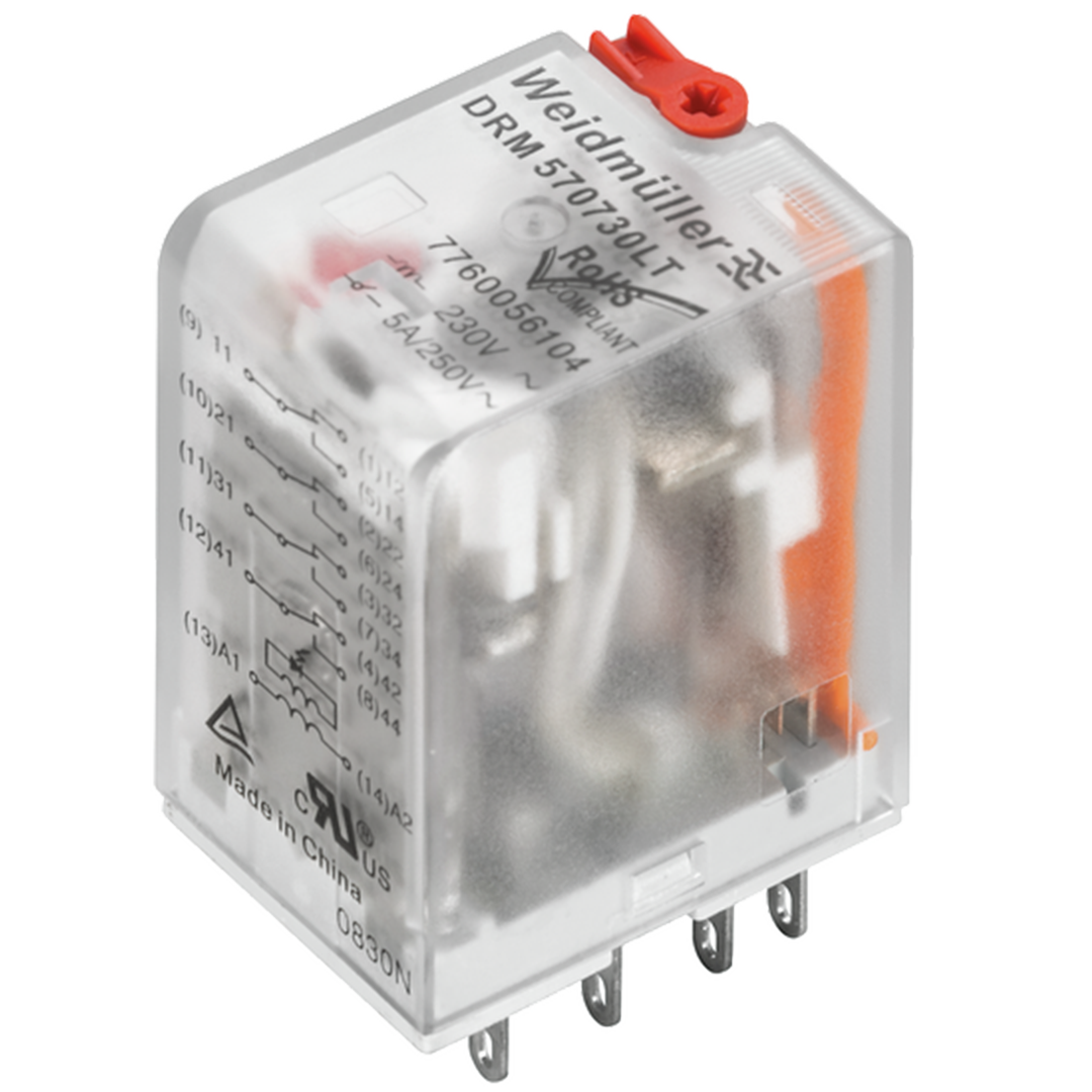 Weidmuller DRM270615LT, Relay, 2 contacts, 115 VAC - Rubicon Partner Portal