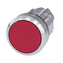 Siemens Pushbutton, red, flat momentary contact type, 22mm