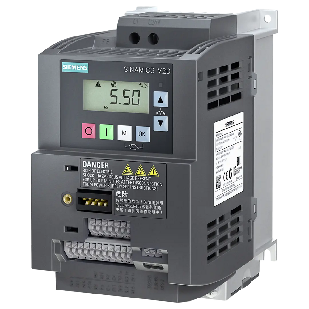 Siemens Siemens SINAMICS V20 Inverter Drive 1-Phase In, 230V - Rubicon Partner Portal