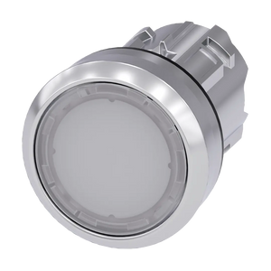 Siemens Illuminated pushbutton, white, round, 22mm