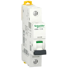 Schneider Acti9 Miniature Circuit Breaker, iC60A 1P C 3A - Rubicon Partner Portal