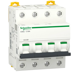 Schneider Miniature circuit-breaker, 4-pole, C curve, 50A - Rubicon Partner Portal