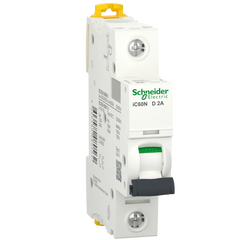 Schneider Acti9 Miniature Circuit Breaker, iC60N 1P D 2A - Rubicon Partner Portal