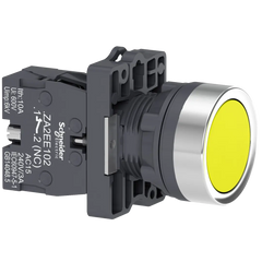 Schneider Pushbutton, Yellow, 1NO - Rubicon Partner Portal