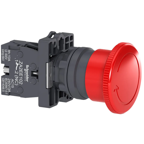 Schneider Emergency Stop,Turn to release, Red, 1NC, DIA40 - Rubicon Partner Portal