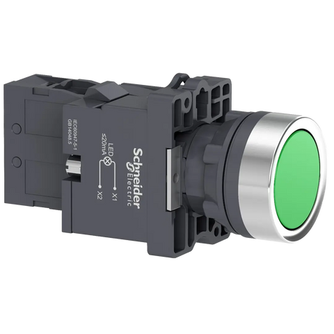 Schneider Pushbutton, 220VAC/DC Green, 1NO - Rubicon Partner Portal