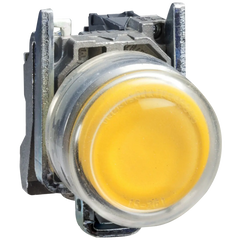 Schneider Projecting button, metal, Yellow spring return 1NO - Rubicon Partner Portal