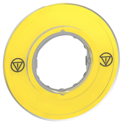 Schneider Legend holder for Emergency stop, Yellow, unmarked - Rubicon Partner Portal