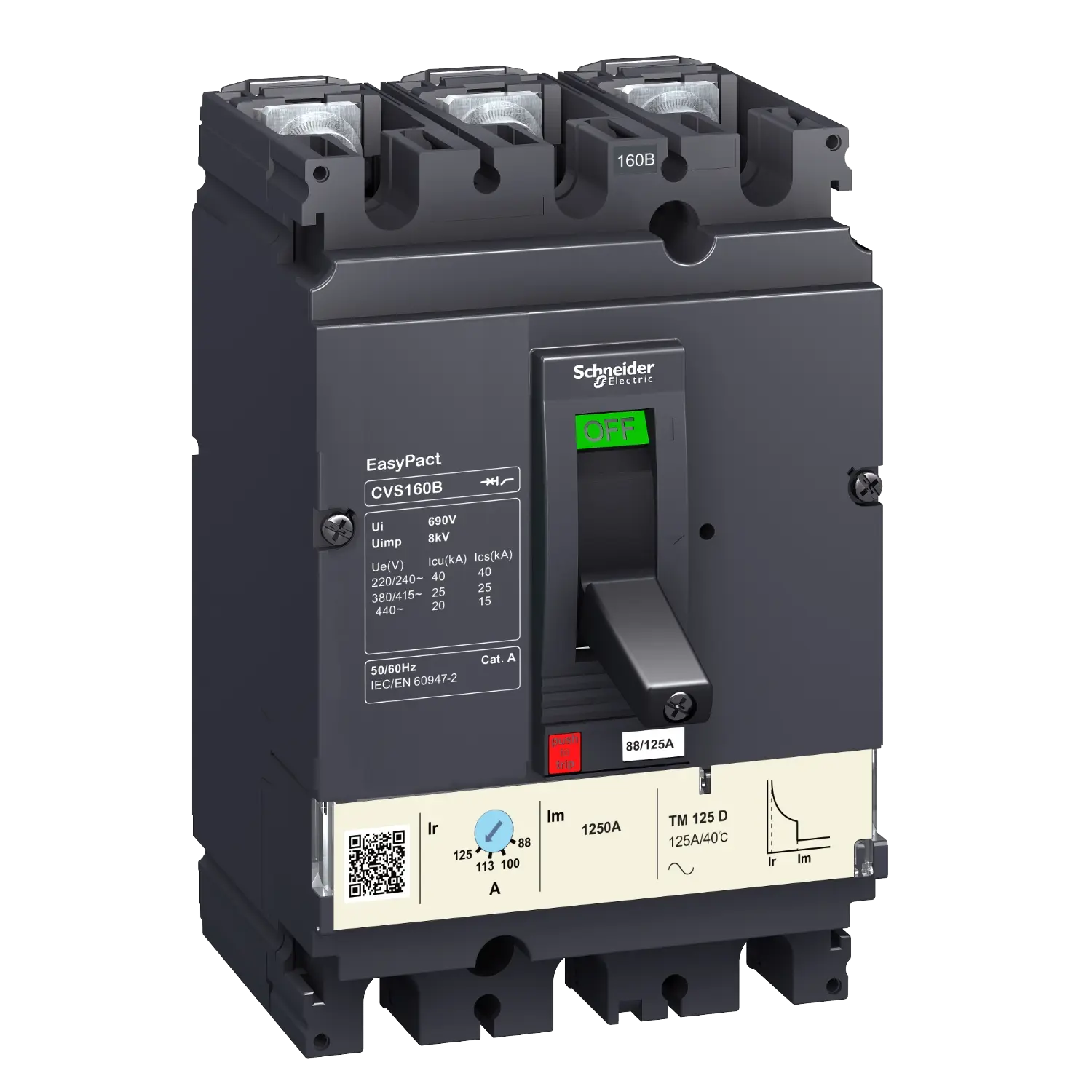 Schneider CVS160B TM125D Circuit breaker 3P3D - Rubicon Partner Portal