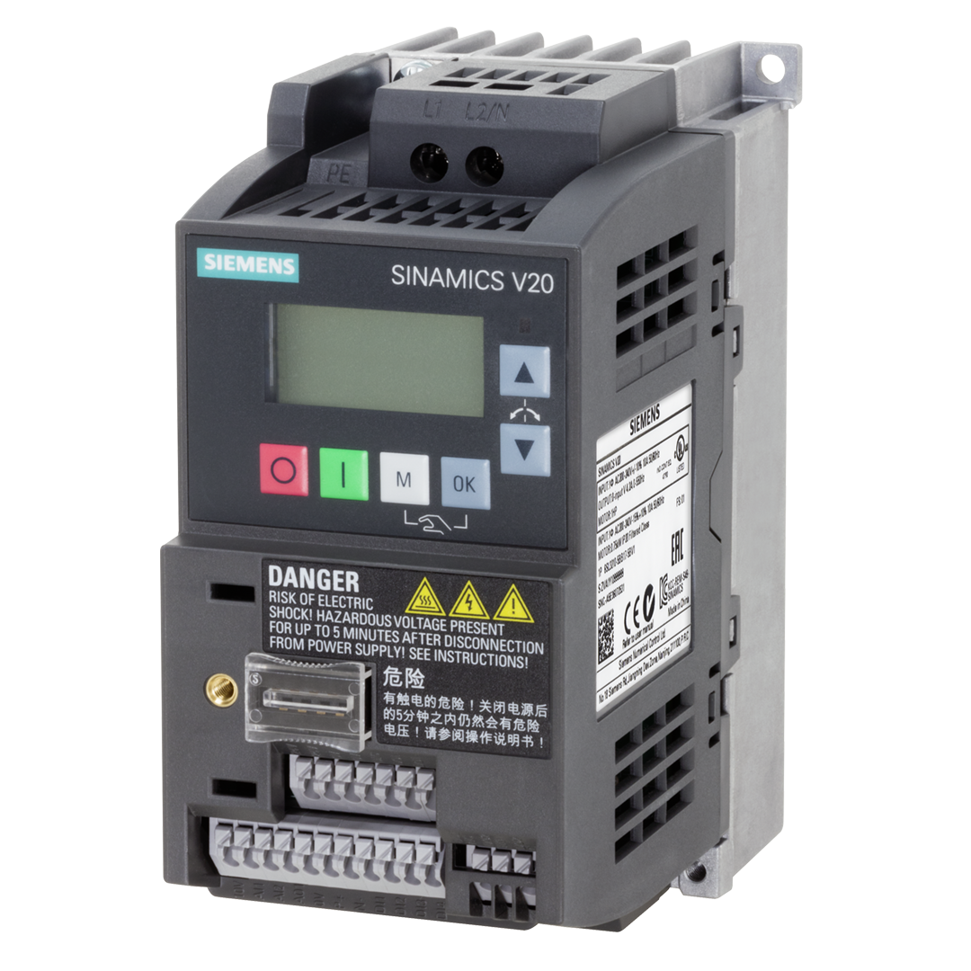 Siemens Sinamics V20 Inverter drive, 1-phase, 230V, 0.55kW - Rubicon Partner Portal