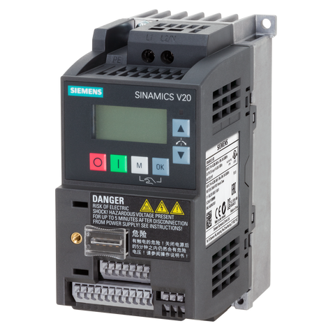 Siemens Sinamics V20 Inverter drive, 1-phase, 230V, 0.55kW - Rubicon Partner Portal