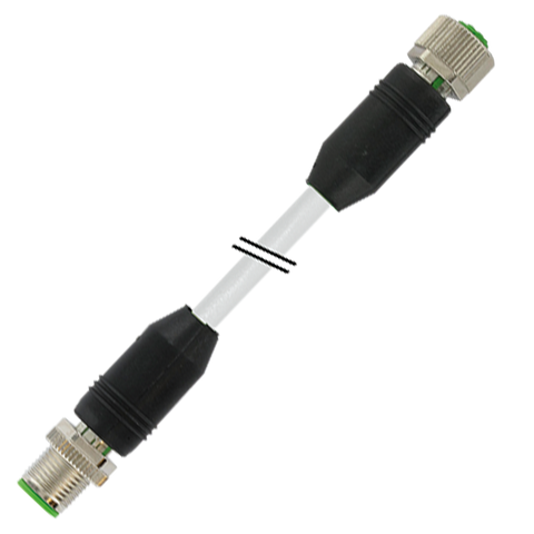 Murr M12, male 0° / female 0°, A-code, 8-pole, grey, 10m - Rubicon Partner Portal