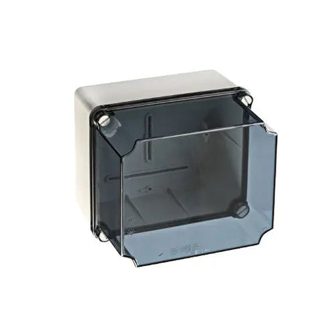 IDE Enclosure, plastic, clear lid, grey, 244x334x191mm - Rubicon Partner Portal