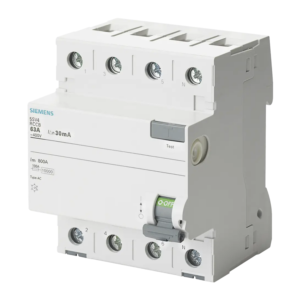Siemens Residual current operated circuit breaker, 4-pole - Rubicon Partner Portal