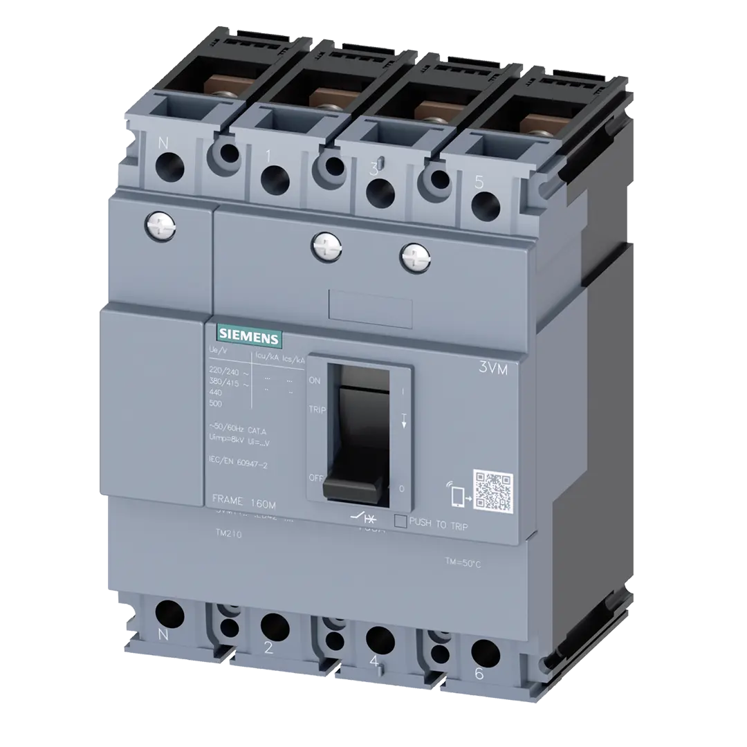 Siemens MCCB, frame size 100, 4-pole, 100A, 16kA - Rubicon Partner Portal