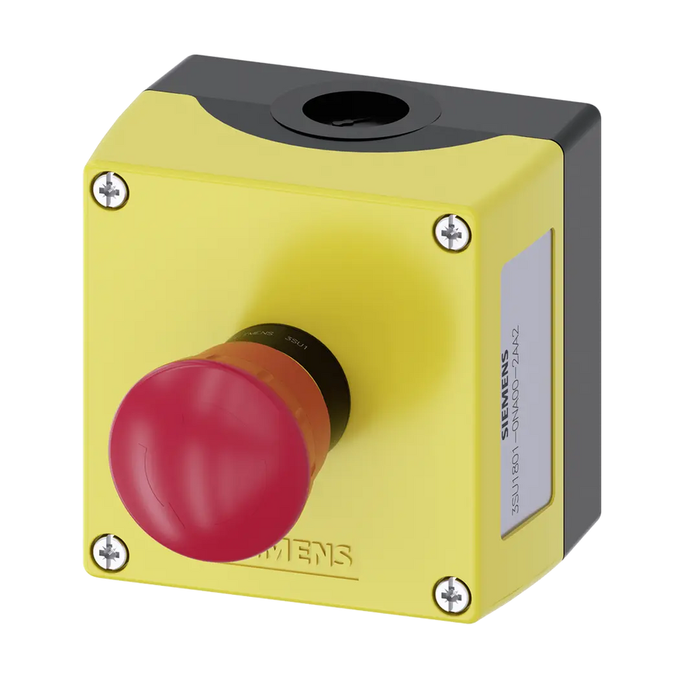 Siemens Enclosure, emergency stop p/button, red, 1NC - Rubicon Partner Portal