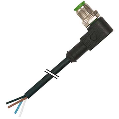 Murr M12 male 90°, A-code with cable, 4-pole, 5m - Rubicon Partner Portal