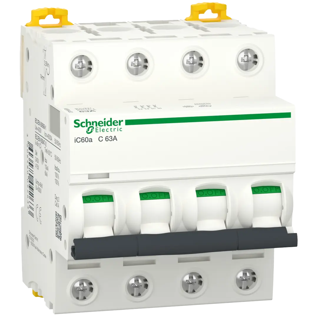 Schneider Miniature CB, ACTI9 IC60A 4P 63A C - Rubicon Partner Portal