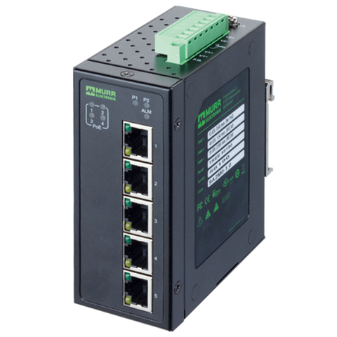Murr Unmanaged gigabit switch, 5 port, 4 PoE ports - Rubicon Partner Portal